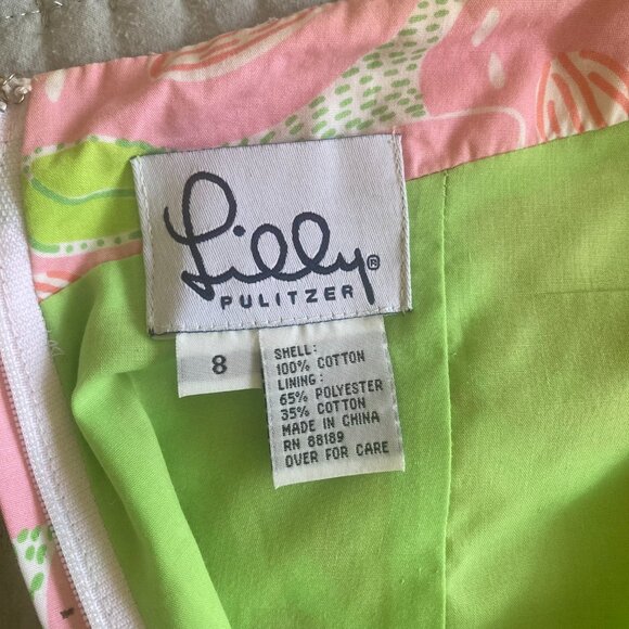 Lilly Pulitzer White Label Sabrina Strapless Tie Back Dress, size 8 - Picture 4 of 8